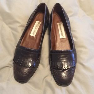 Etienne Aigner Brown Flat dress shoes